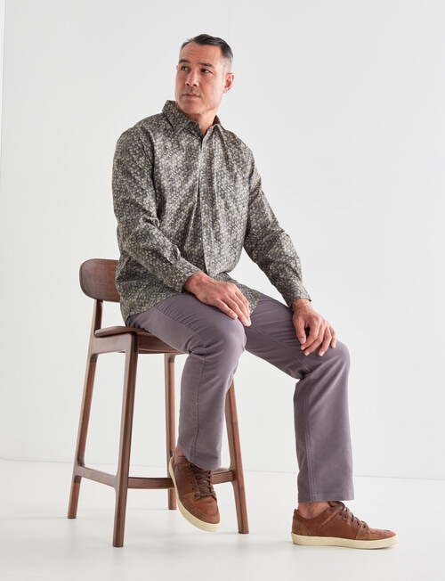 Logan Anglesea Long Sleeve Shirt, Taupe product photo View 03 L
