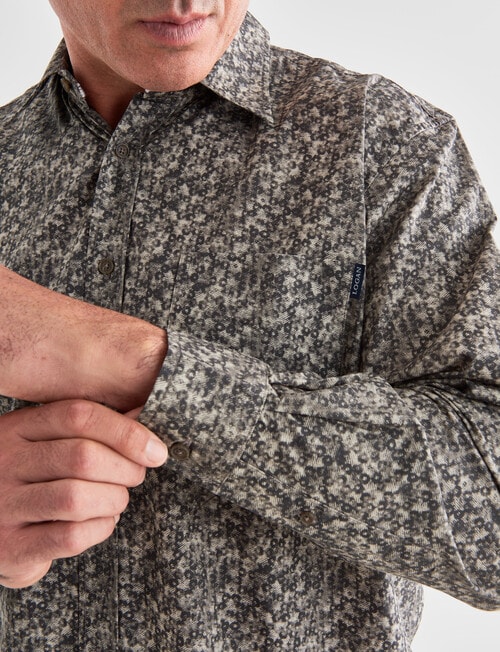 Logan Anglesea Long Sleeve Shirt, Taupe product photo View 04 L