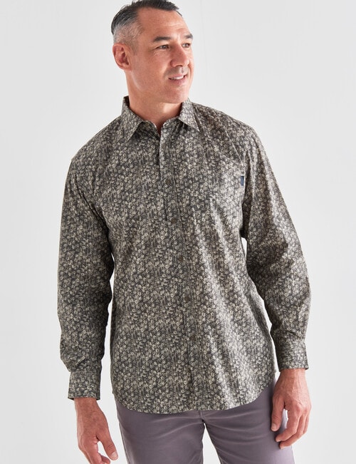Logan Anglesea Long Sleeve Shirt, Taupe product photo View 05 L