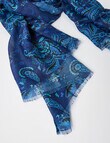 Boston + Bailey Paisley Scarf, Blue product photo View 02 S