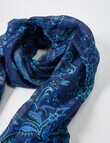 Boston + Bailey Paisley Scarf, Blue product photo View 03 S