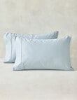 Kate Reed Lowell 500TC Sateen Standard Pillowcase Pair, Blue product photo View 03 S