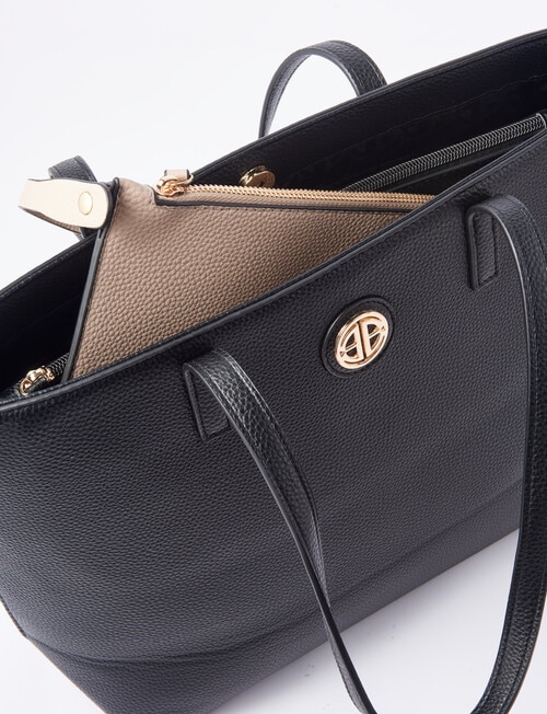 Boston + Bailey Alison Tote Bag, Black & Taupe product photo View 06 L
