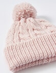 Boston + Bailey Fleece-Lined Beanie, Dusky Pink product photo View 02 S