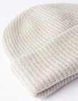 Whistle Accessories Ribbed Beanie, Oat product photo View 02 S