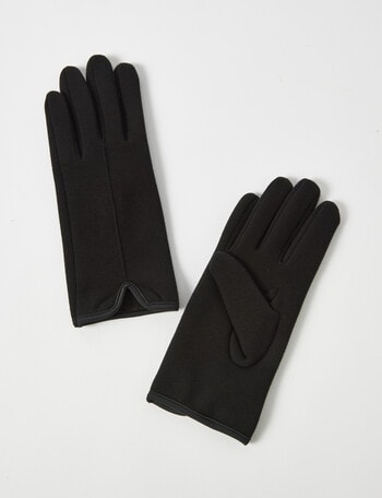 Boston + Bailey Fleece Lined Gloves, Black product photo