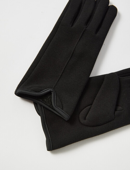 Boston + Bailey Fleece Lined Gloves, Black product photo View 02 L