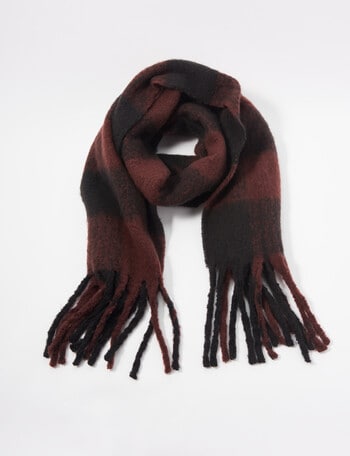 Whistle Accessories Popcorn Scarf, Black & Chocolate product photo