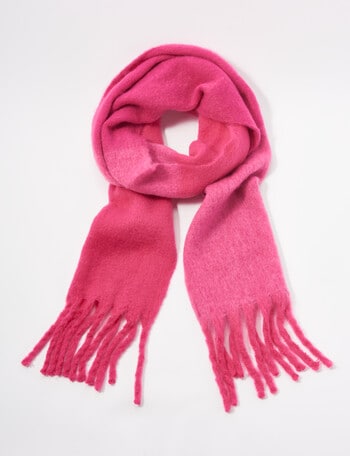 Whistle Accessories Popcorn Stripe Scarf, Pink product photo