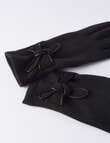 Boston + Bailey Bow Detail Glove, Black product photo View 02 S