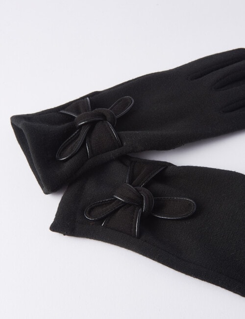 Boston + Bailey Bow Detail Glove, Black product photo View 02 L