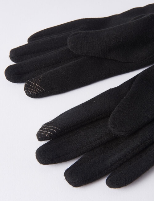 Boston + Bailey Bow Detail Glove, Black product photo View 03 L