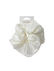 Mae Elastic Scrunchie, Extra Large, Satin White product photo View 02 S