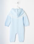 Little Bundle Hooded Knit All In One, Baby Blue product photo View 02 S
