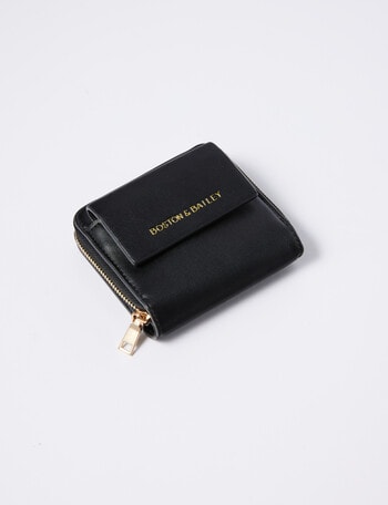 Boston + Bailey Small Wallet w Coin Pouch, Black product photo