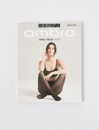 Ambra Oval Tulle Sheer Tight, Black product photo