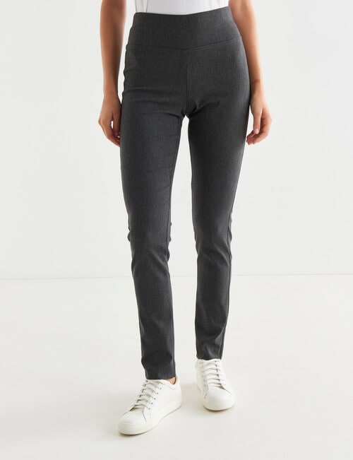 Whistle Bengaline Pant, Charcoal Melange product photo View 03 L