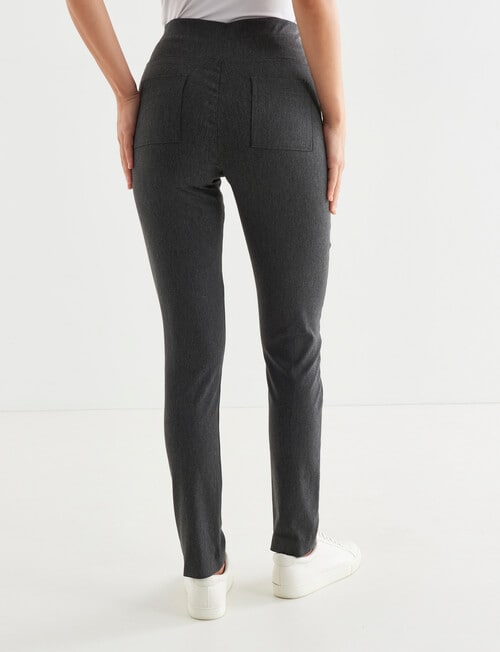 Whistle Bengaline Pant, Charcoal Melange product photo View 02 L