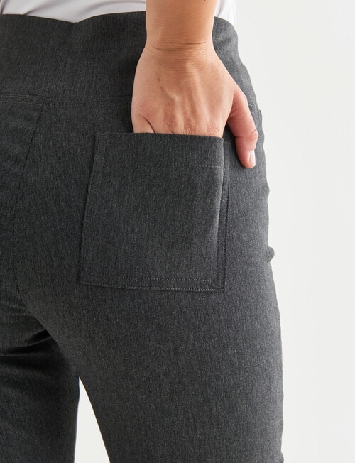 Whistle Bengaline Pant, Charcoal Melange product photo View 04 L