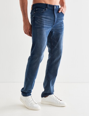Gasoline Slim Leg Jean, Dark Blue Wash product photo