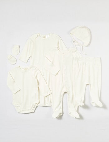 Little Bundle Going Home Pointelle Set, 6-Piece product photo