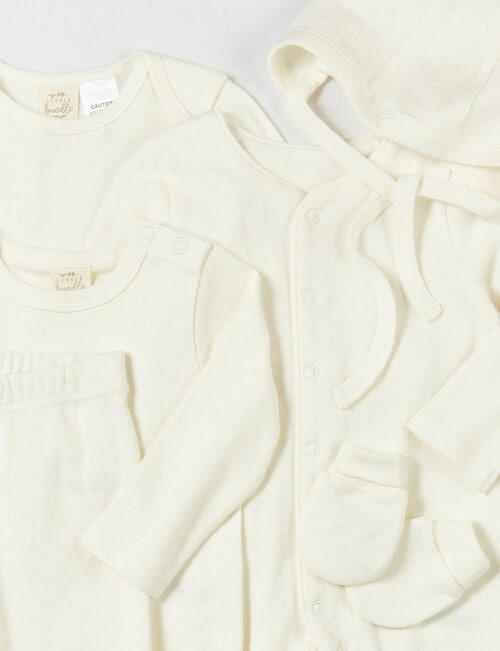 Little Bundle Going Home Pointelle Set, 6-Piece product photo View 03 L