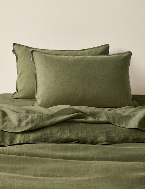 Domani Toscana Standard Pillowcase Pair, Olive product photo