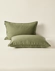 Domani Toscana Standard Pillowcase Pair, Olive product photo View 04 S