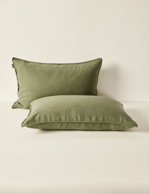 Domani Toscana Standard Pillowcase Pair, Olive product photo View 04 L