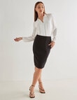 Oliver Black Pleated Shirt, White product photo View 03 S
