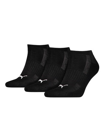 Puma Cushioned Sneaker Sock, 3-Pack, Black product photo