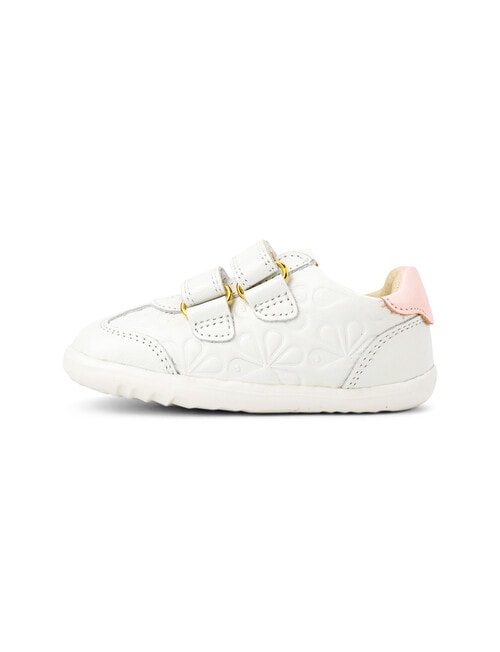 Bobux Step Up Shoe, Sprite Embossed White & Seashell Shimmer product photo View 04 L