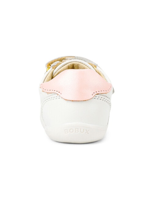 Bobux Step Up Shoe, Sprite Embossed White & Seashell Shimmer product photo View 06 L