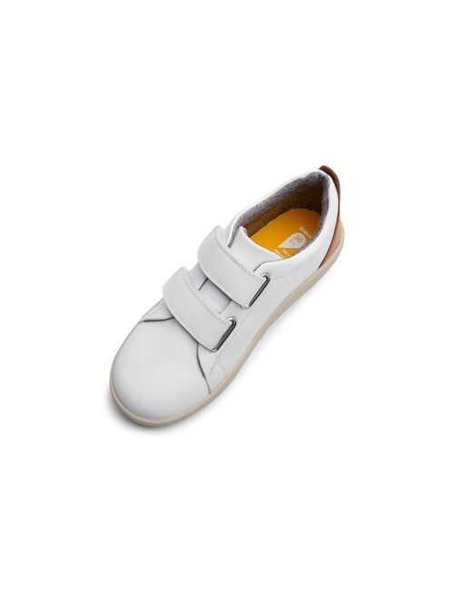 Bobux Step Up Shoe, Grass Court White & Caramel product photo View 04 L
