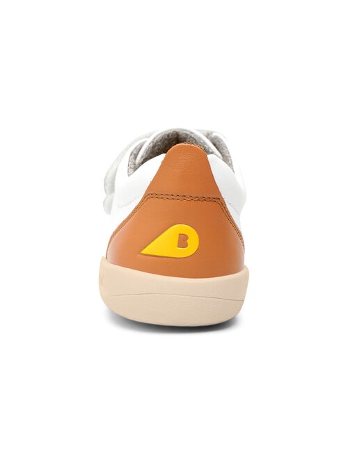 Bobux Step Up Shoe, Grass Court White & Caramel product photo View 05 L