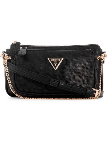 Guess Noelle Double Pouch Crossbody Bag, Black product photo