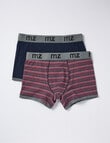 Mazzoni Fine Stripe Trunk, 2-Pack, Red, Navy & Grey product photo