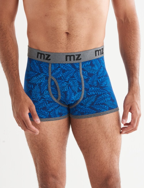 Mazzoni Leaf Print Open Front Trunk, 2-Pack, Blue product photo View 02 L