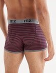Mazzoni Open Front Stripe Trunk, 2-Pack, Burgundy & Black product photo View 03 S