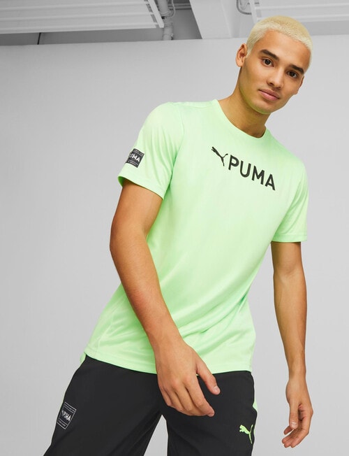 Puma Fit Logo Tee, Fizzy Lime product photo View 05 L