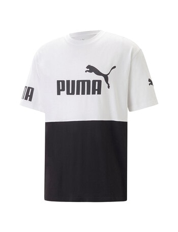 Puma Power Colour Black Tee, White product photo