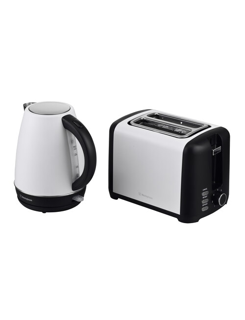 Westinghouse Kettle & Toaster Set, White, WHKTP11W Kettles & Jugs