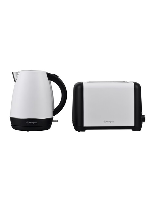Westinghouse Kettle & Toaster Set, White, WHKTP11W Kettles & Jugs