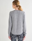 Superfit Long Sleeve Limitless Tee, Grey product photo View 02 S