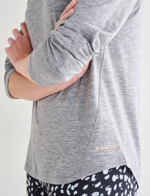 Superfit Long Sleeve Limitless Tee, Grey product photo View 04 L