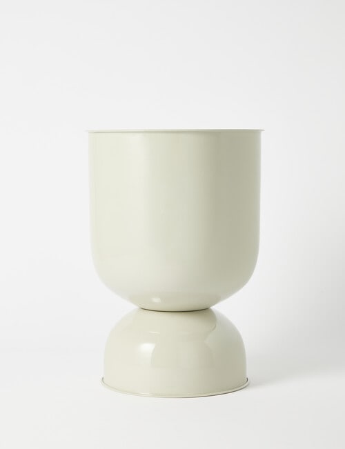 M&Co Monrovia Metal Planter, Grey, Small product photo View 02 L