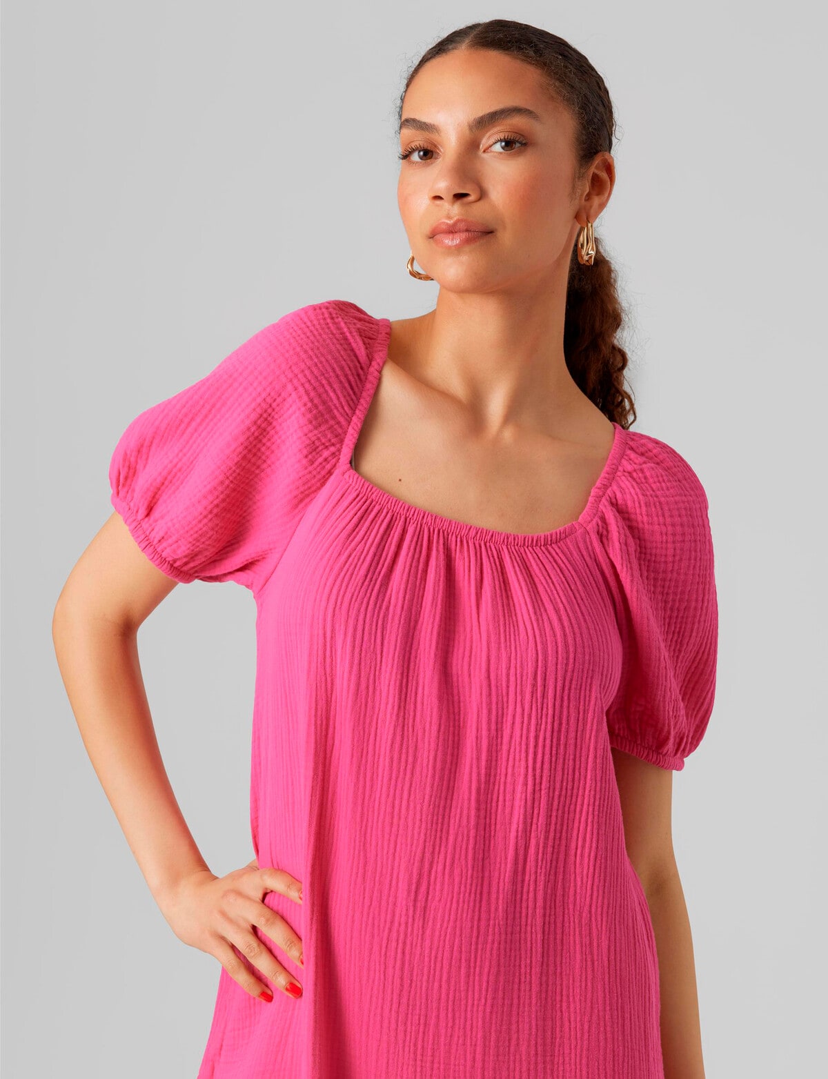 Sleeve 2/4 Moda Yarrow Natali - Nia Dresses Vero Dress, Pink