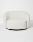 LUCA Furniture Callie Swivel Chair, Boucle Natural product photo View 03 S