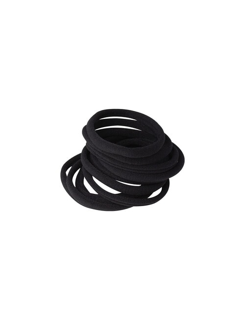 Mae Elastics Soft Ponytailers Black 10-Piece product photo