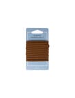 Mae Elastics Soft Ponytailers, Brown, Set of 10 product photo View 02 S